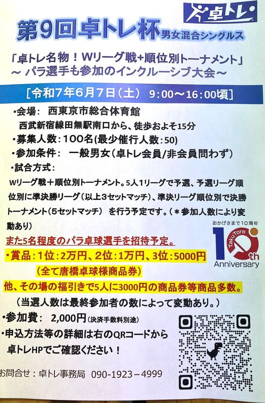 卓トレ杯が始まりますよ🔥