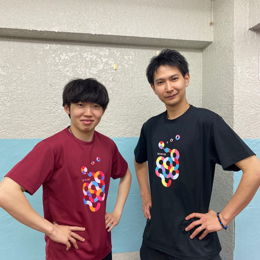 カラにょろTシャツが被りました^ ^