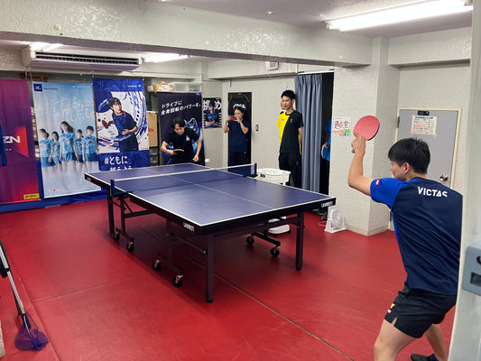 丹羽選手のフォアハンド！！